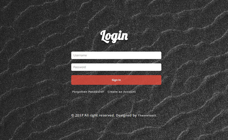 Responsive Instant Login Form Template