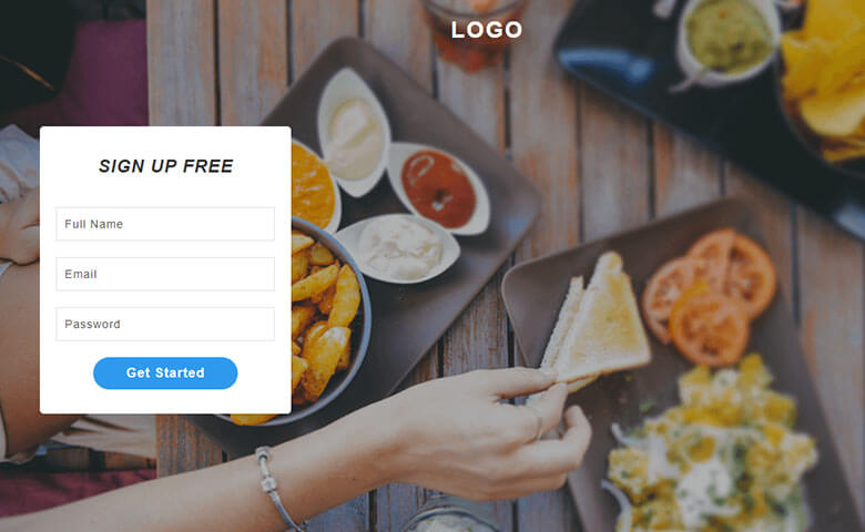 Free Versatile Sign Up Form Free Widget Template