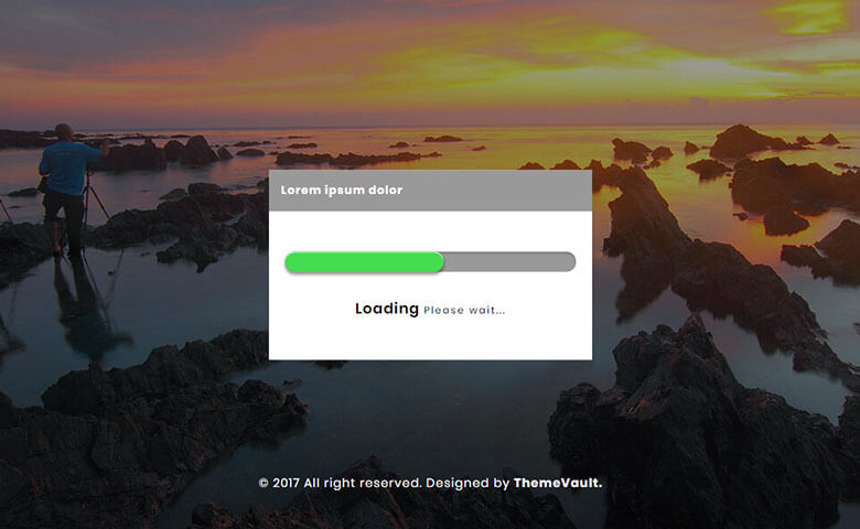 Yellow Design Free Progress Bar Widget Template