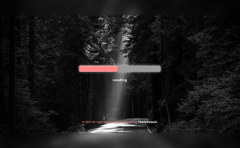 Free Sunlight Progress Bar Responsive Template