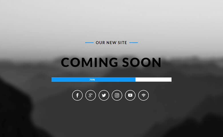 Utmost Coming Soon Free Responsive Widget Template