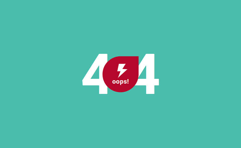 Creative Vibrant 404 Error Page Widget Template 