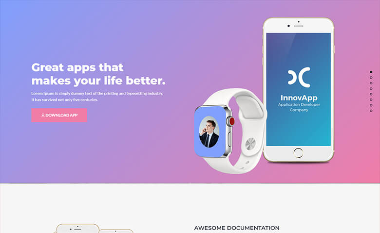 AppZoo - App Landing Page Template HTML5