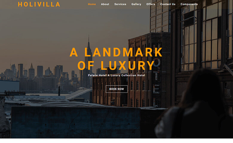 HoliVilla – Free Responsive Hotel Website Template Html5