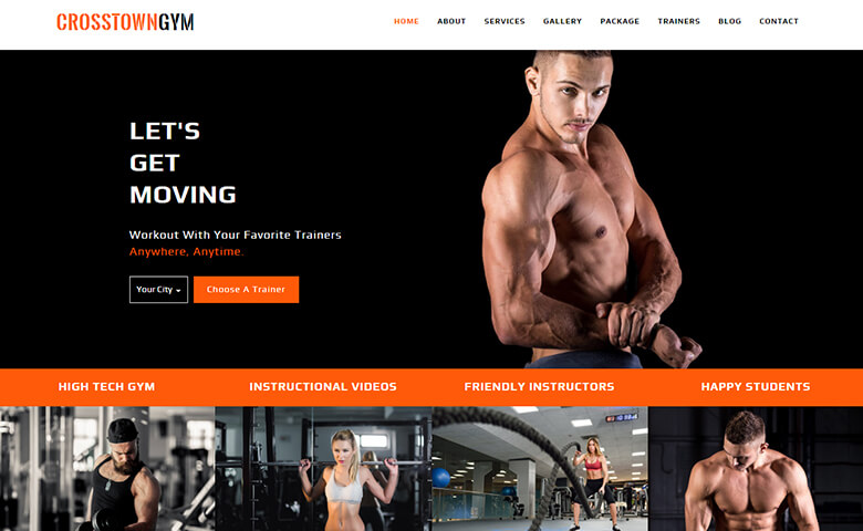 CrosstownGym – Gym and Fitness Centre Html5 Template