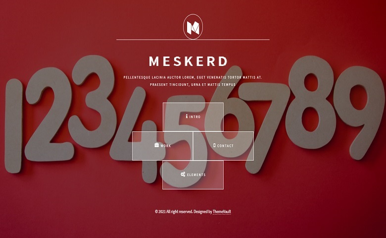 Meskerd - Responsive Portfolio website template