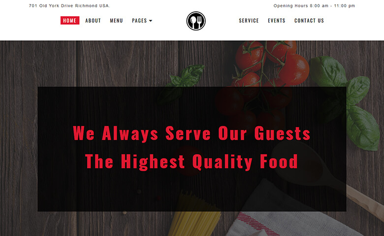 Foodeque – Free Responsive HTML5 Restaurant Website Templates