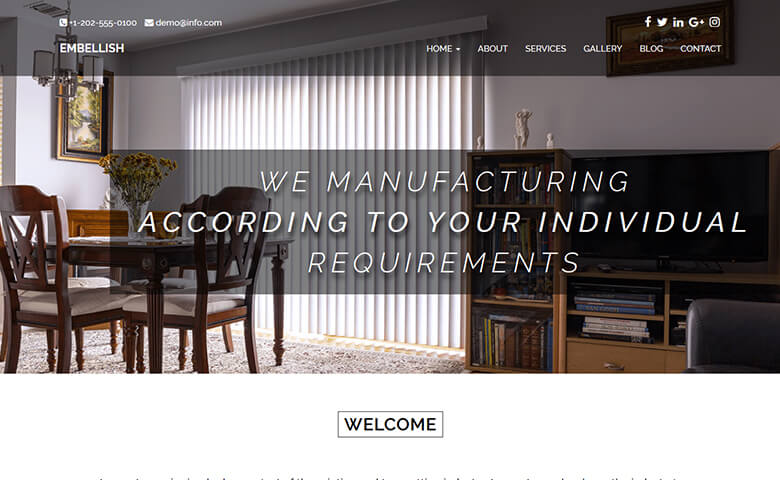 Embellish - Responsive Free Interior Design Website HTML Template