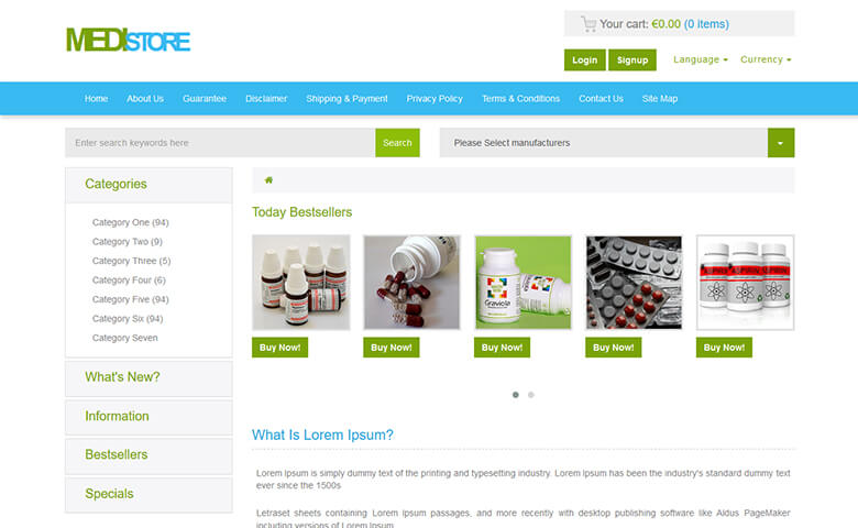 Drug Store Website Template Free Download Printable Templates