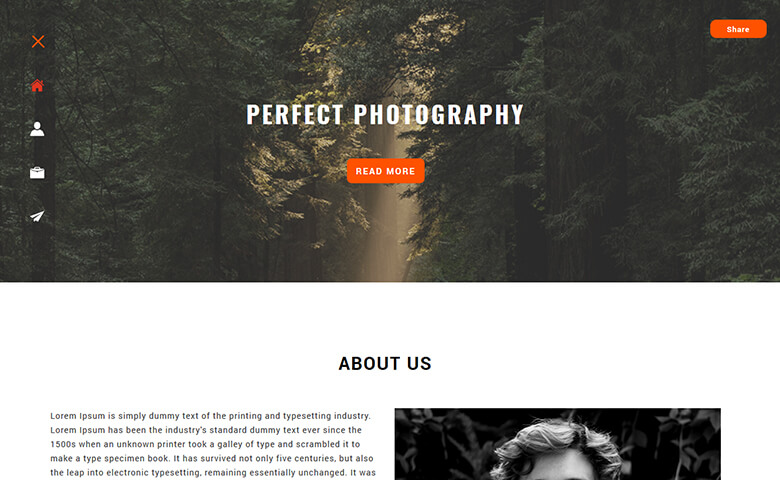 Snappy - Responsive Photography Website Design Template