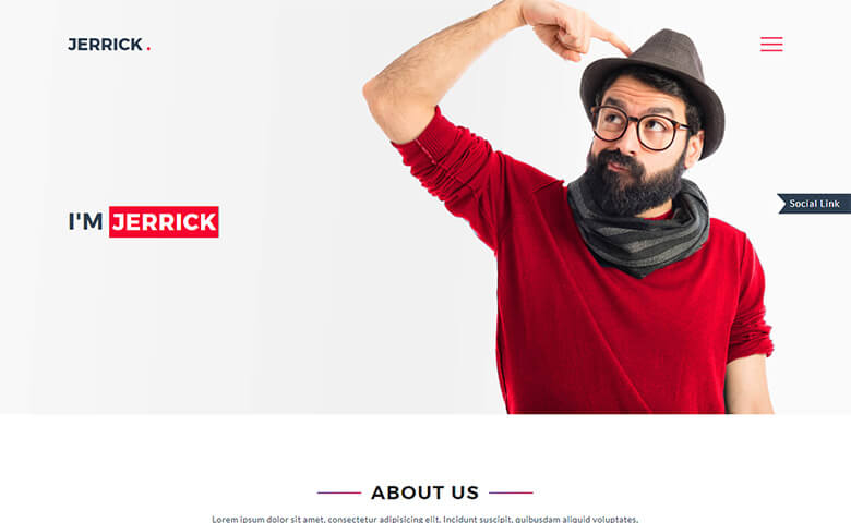 Jerrick - Responsive Portfolio Web Design Template HTML5