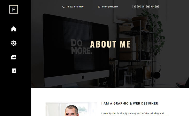 Francisco-Warne – Free Responsive Portfolio Website Template
