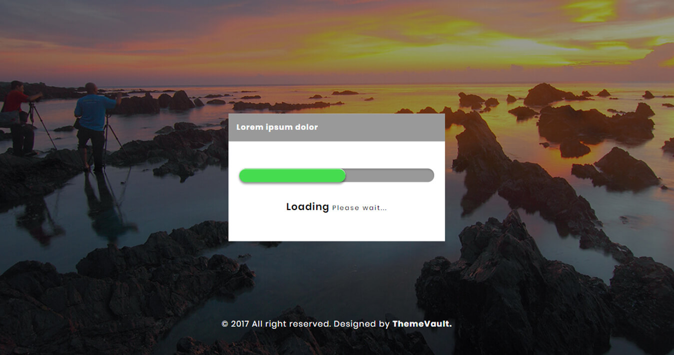 Yellow Design Free Progress Bar Widget Template