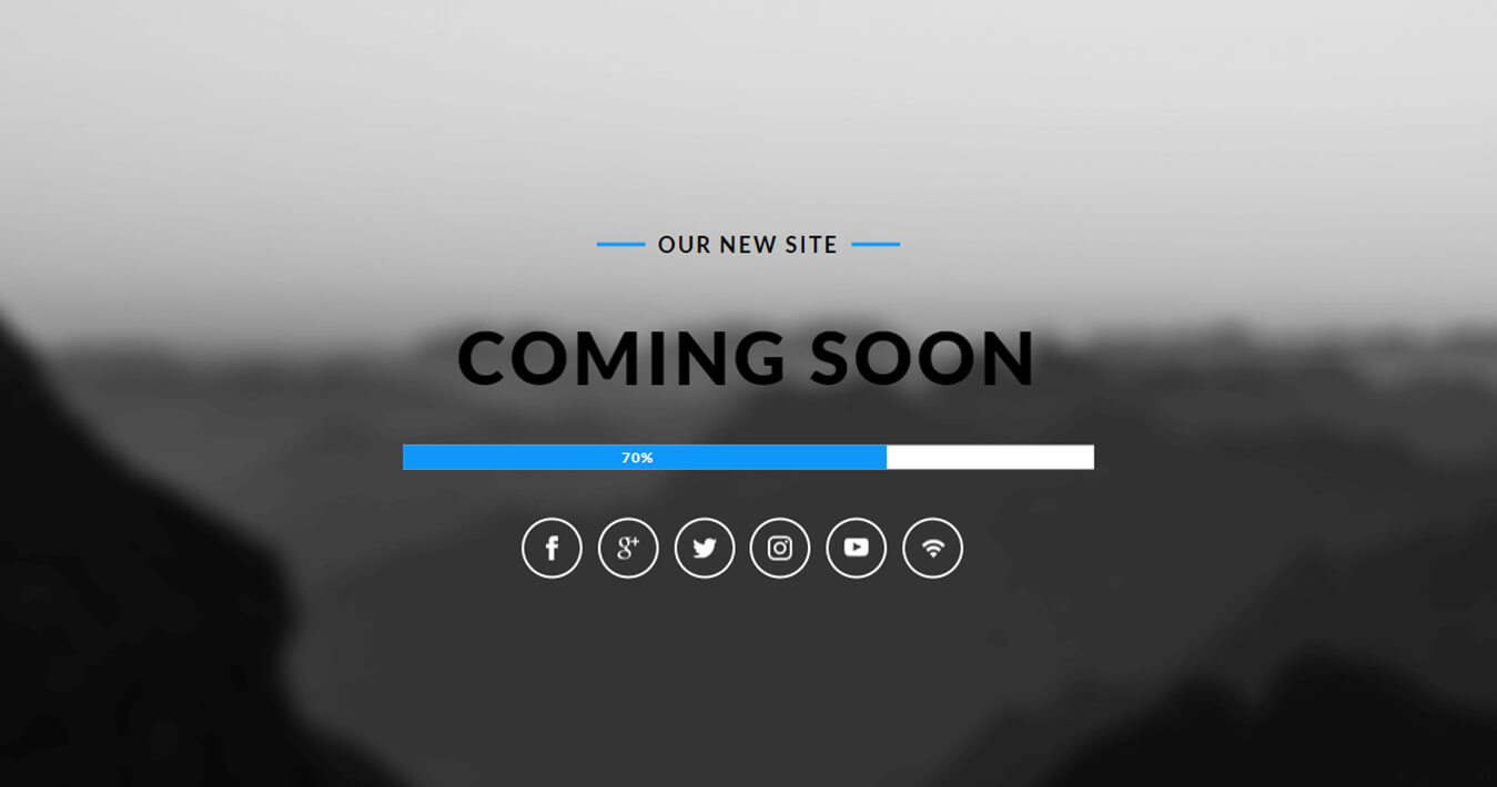 Utmost Coming Soon Free Responsive Widget Template