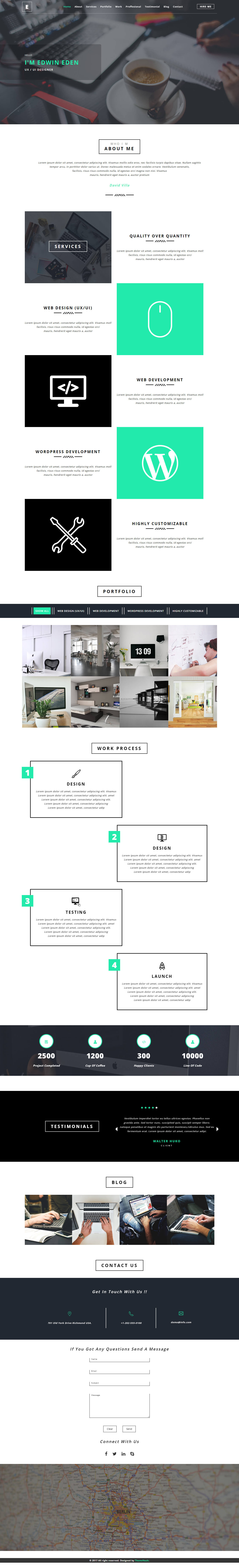 Edwin-Eden – Responsive UX Designer Portfolio Template HTML5