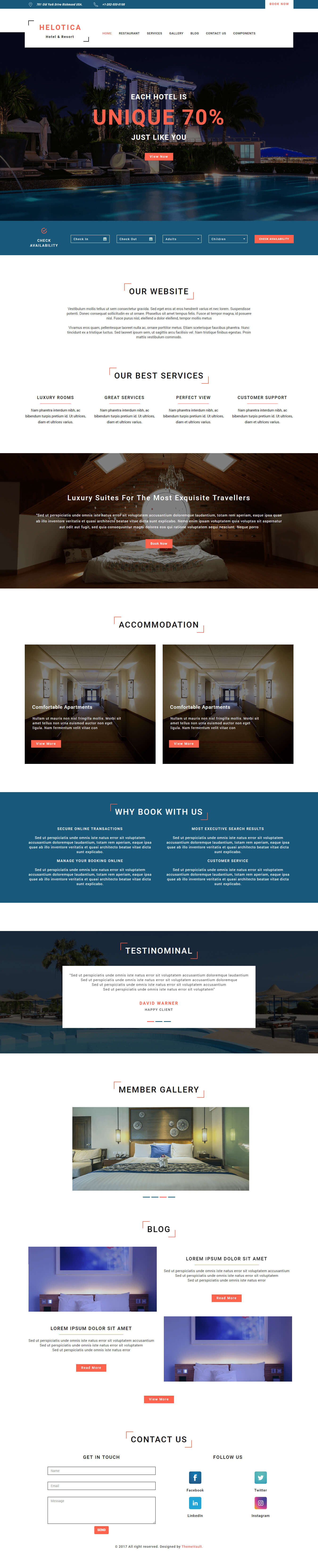 Helotica – Online Travel Agency Website Template HTML5 Free