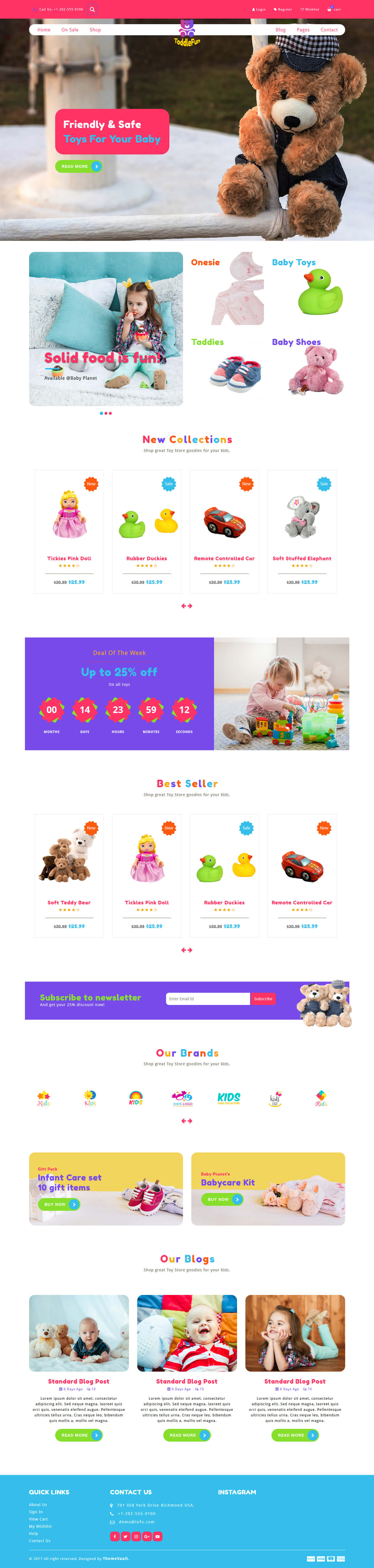 ToddleFun - HTML5 Responsive Toys Website Template | ThemeVault