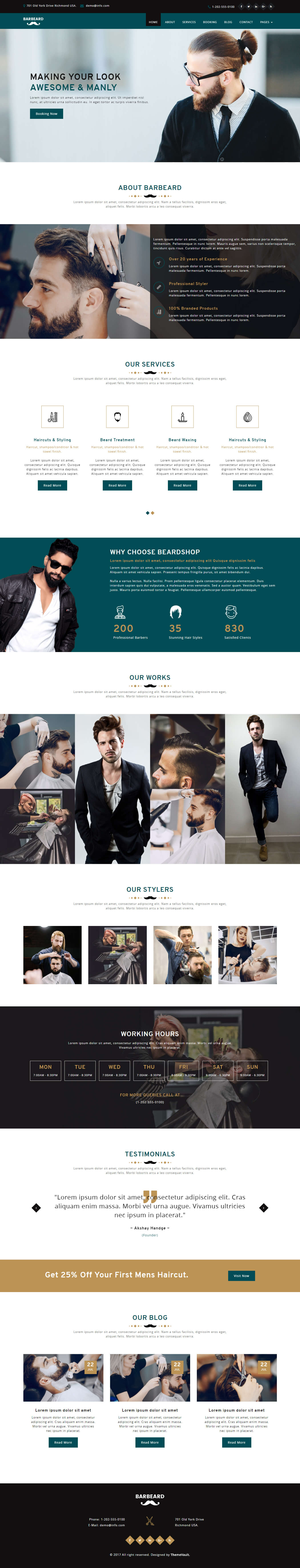 Barbeard - Premium HTML5 Barber Shop Website Template