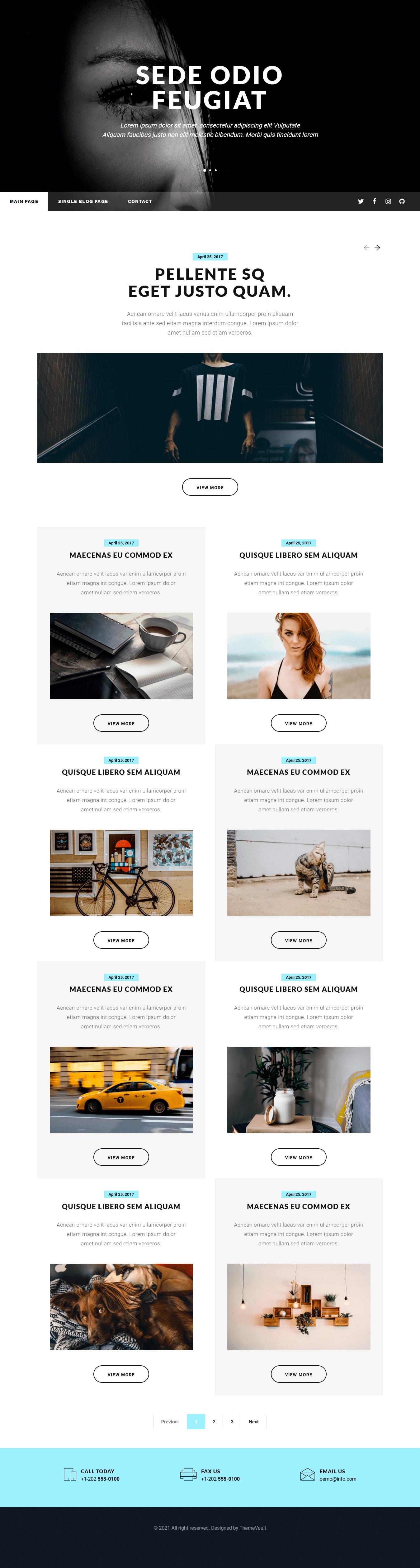 Mexty - Responsive HTML5 Blog Website Template