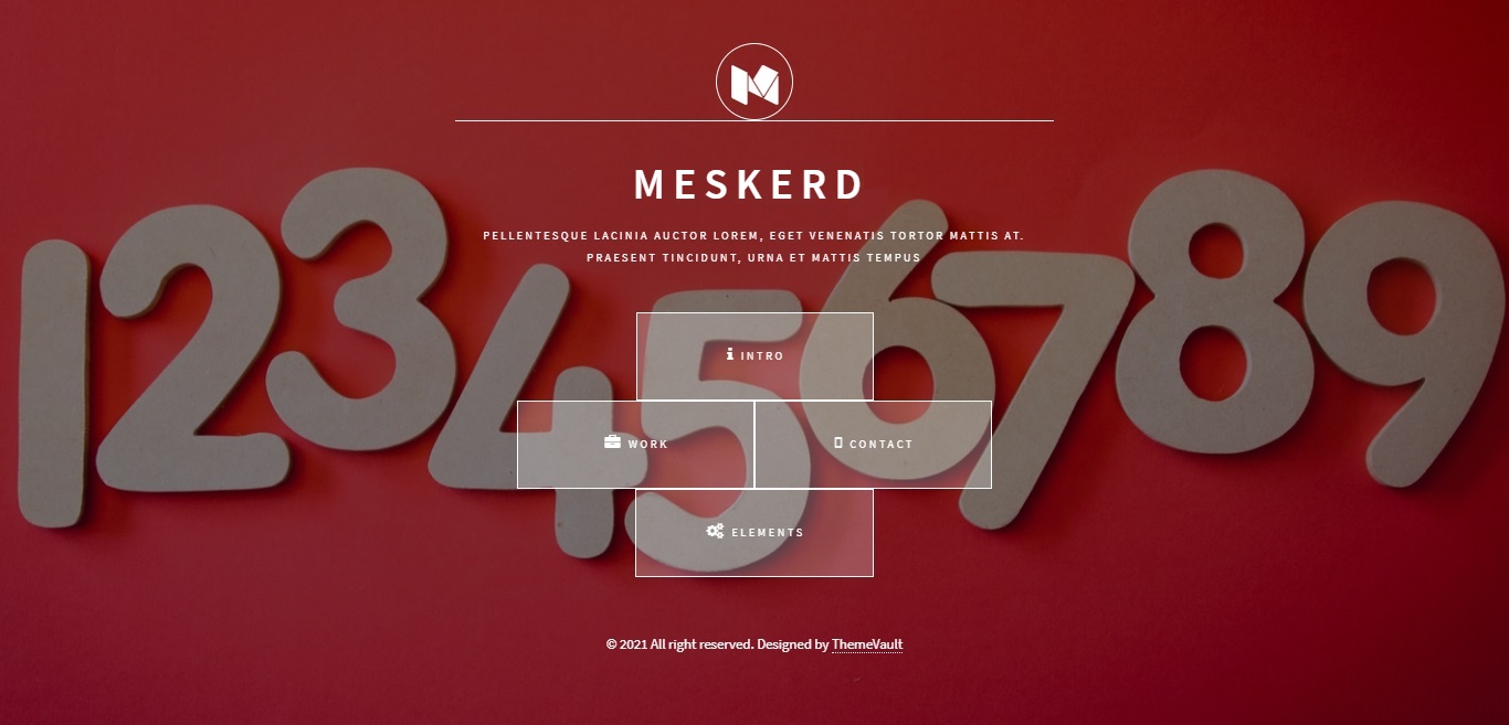 Meskerd - Responsive Portfolio website template