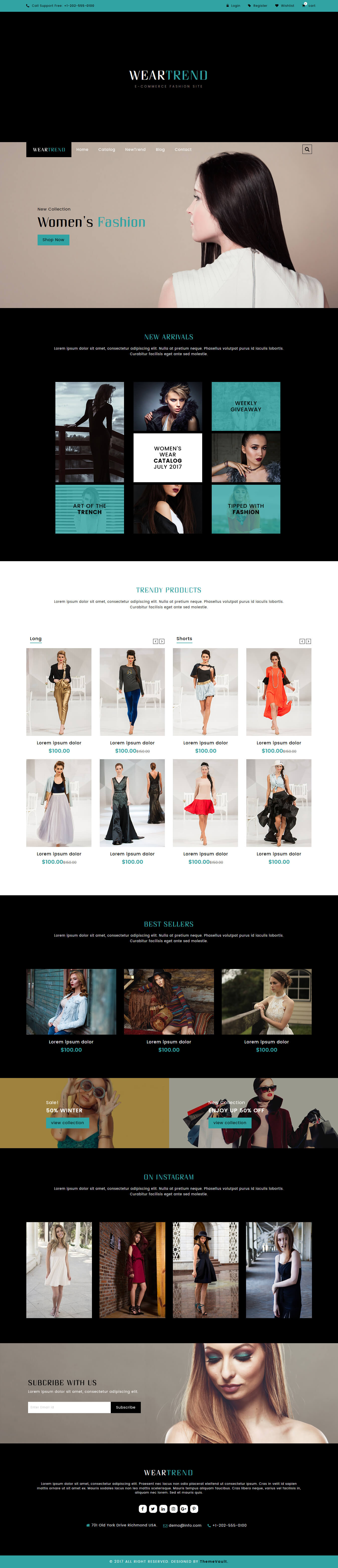 Weartrend – HTML5 Fashion Design Ecommerce Website Template