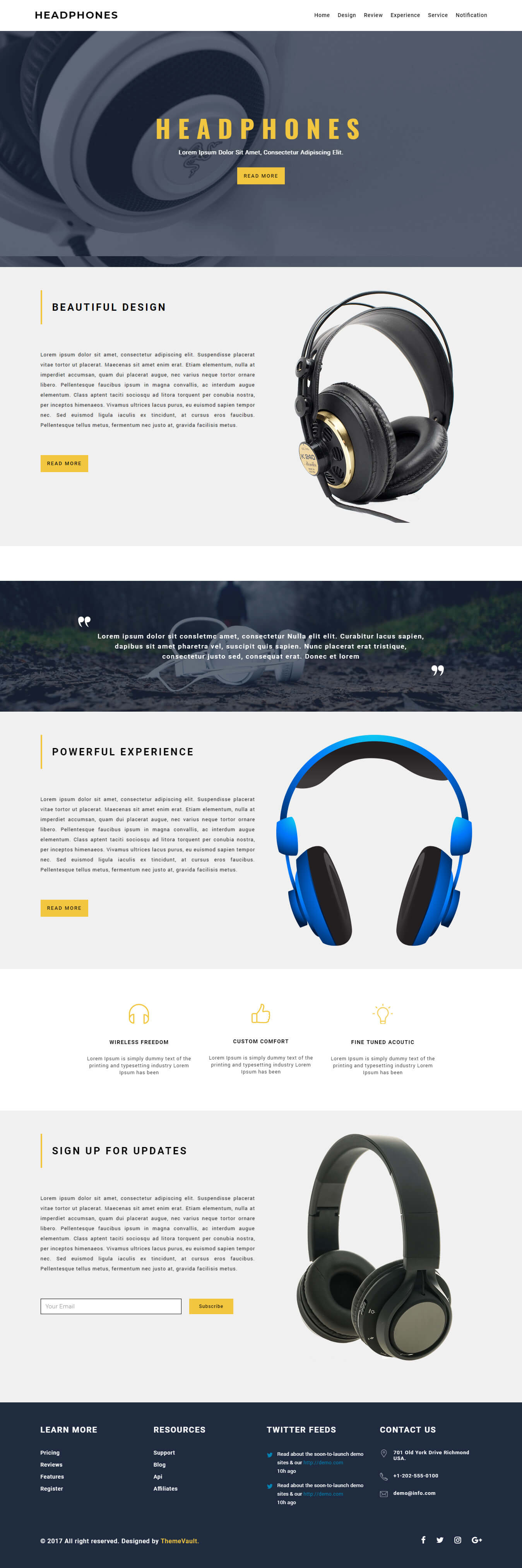 Freckle – Free HTML5 One Page Website Template