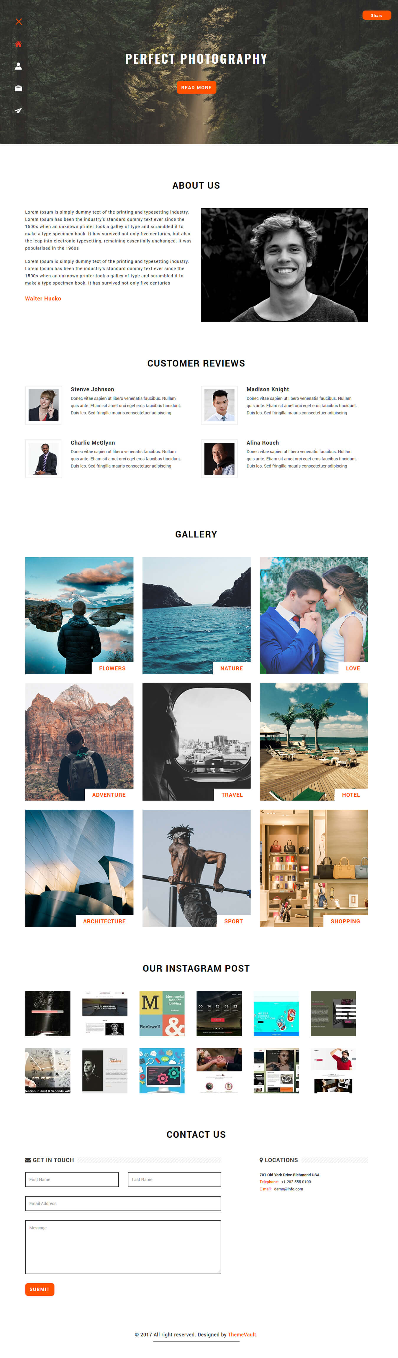 Snappy - Responsive Photography Website Design Template
