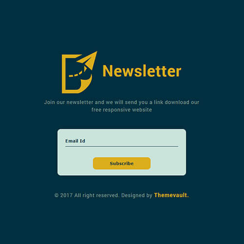 Free Modern Distinctive Subscribe Form Template