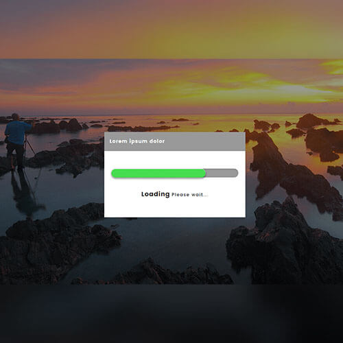 Yellow Design Free Progress Bar Widget Template