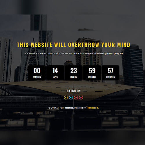 Responsive Classy Under – Construction Template