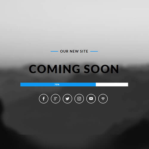 Utmost Coming Soon Free Responsive Widget Template