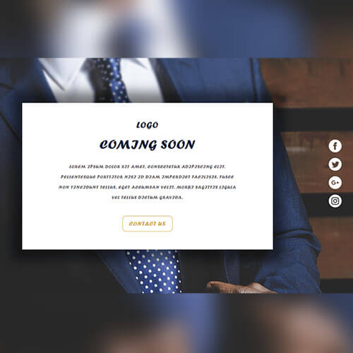 Impressive Coming Soon Free Widget Template