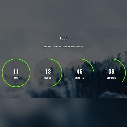 Responsive Forestry Counter Widget Template