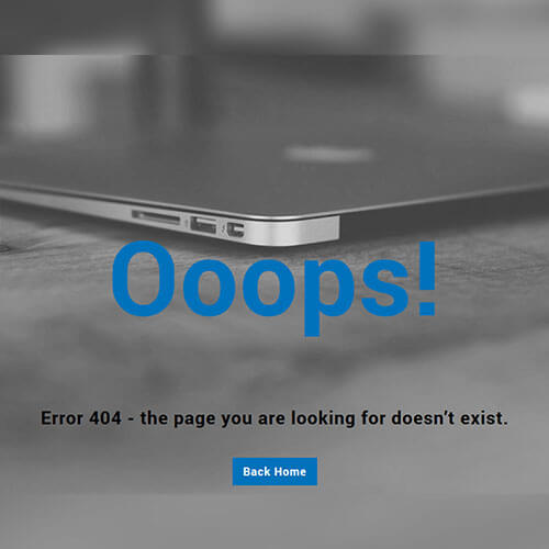 Free Professional 404 Page Template