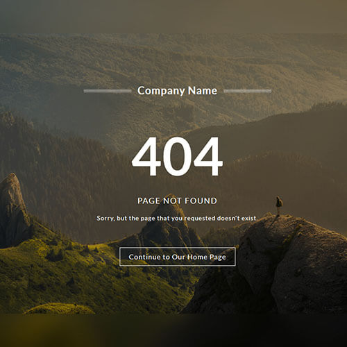 Cool 404 Error Page Free Responsive Widget Template