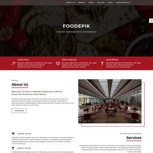 FoodEpik – Free Online Food Ordering Template HTML5