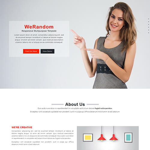 WeRandom – Free Responsive Multipurpose Html5 Template