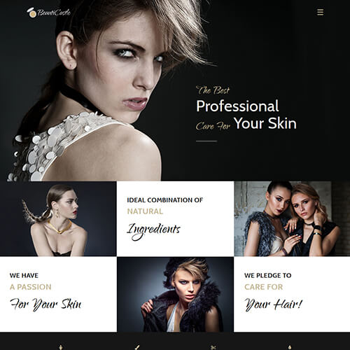 BeautiCastle – HTML5 Beauty Salon Website Design Template
