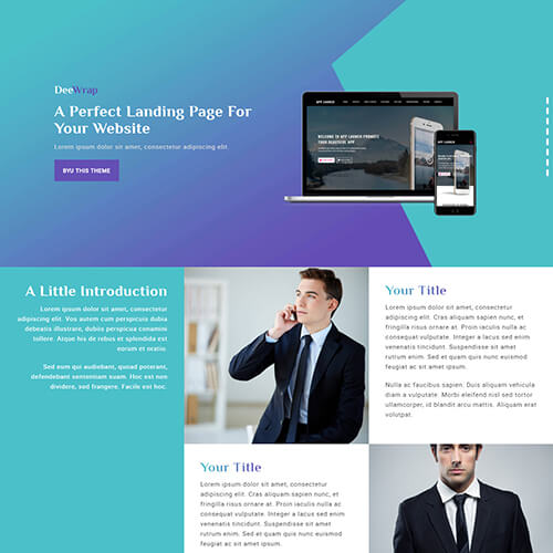 DeeWrap – Resposnsive One page Multipurpose HTML5 Template