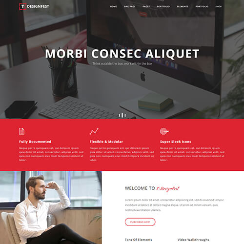 T-Designfest – HTML5 Multipurpose Responsive Template