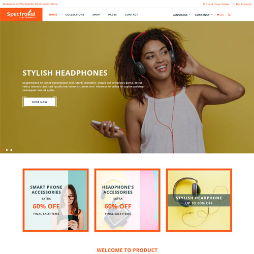 Spectrakal – Bootstrap Online Store Template