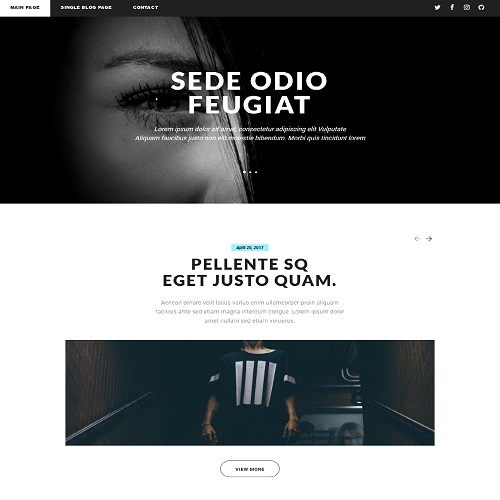 Mexty - Responsive HTML5 Blog Website Template