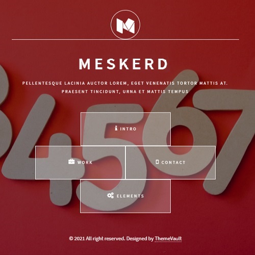 Meskerd - Responsive Portfolio website template