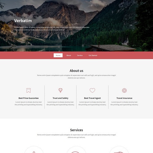 Verbatim - Multipurpose One Page website template