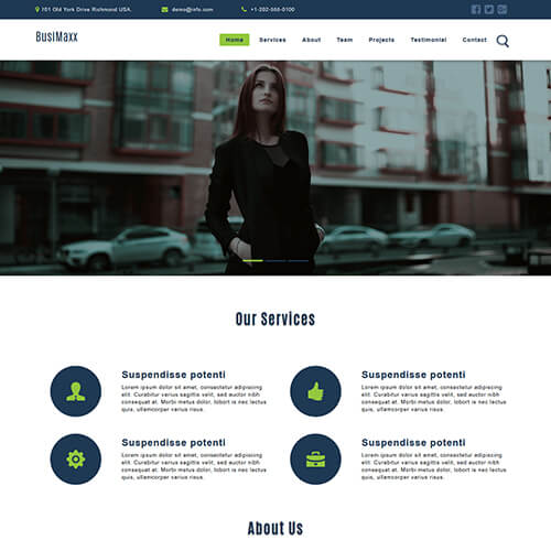 BusiMaxx- Business and Services Website Template