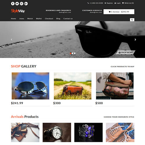 Styleway – Free HTML5 Fashion Ecommerce Website Templates