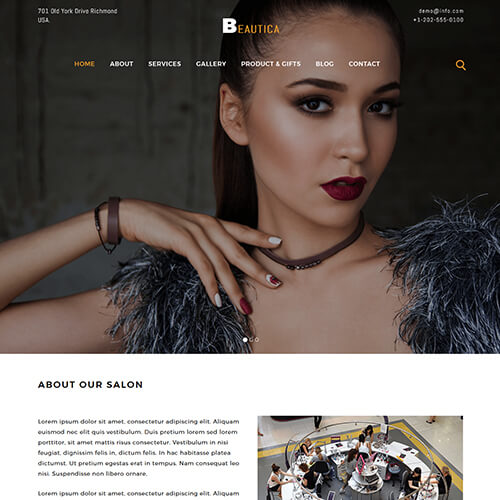 Beautica- HTML Fashion Design Website Template