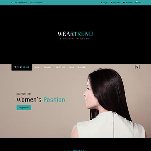 Weartrend – HTML5 Fashion Design Ecommerce Website Template