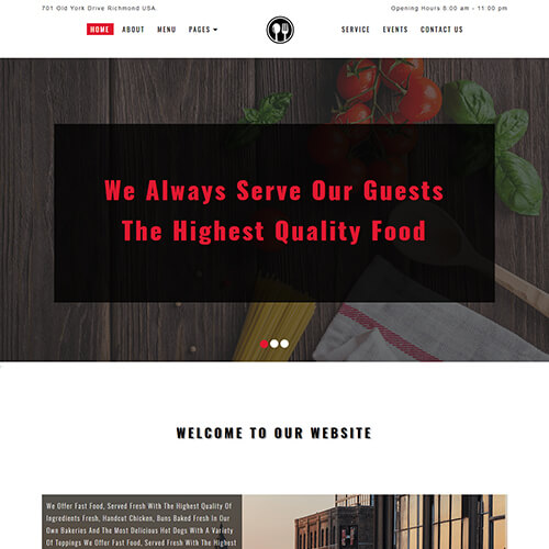 Foodeque – Free Responsive HTML5 Restaurant Website Templates