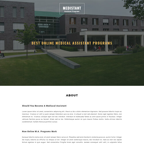 Medistant – HTML5 Responsive Newsletter Website Template